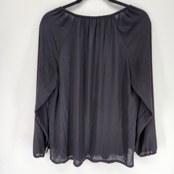 Michael Kors Blouse Womens 8 Black - Picture 2 of 9